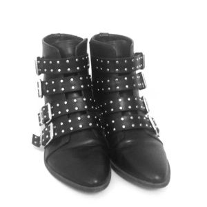 Sam Edelman Black Studded Booties